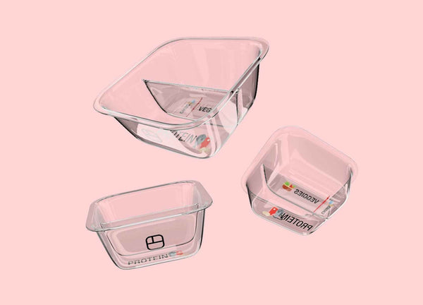 BariBowl bariatric meal prep containers for portion control after bariatric surgery
