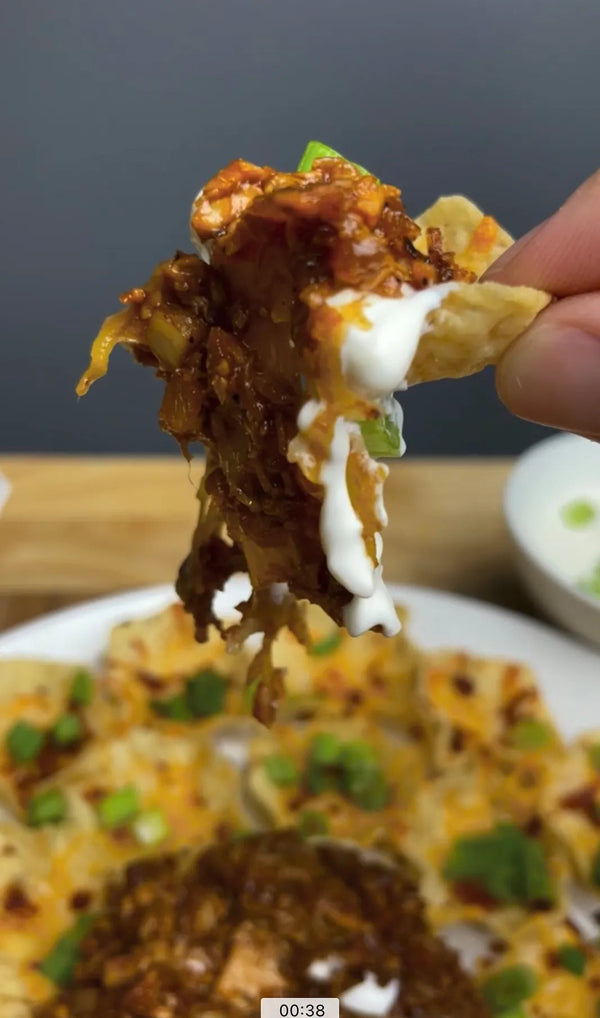 BBQ Chicken Nachos – bariatric-friendly recipe from BariBowl