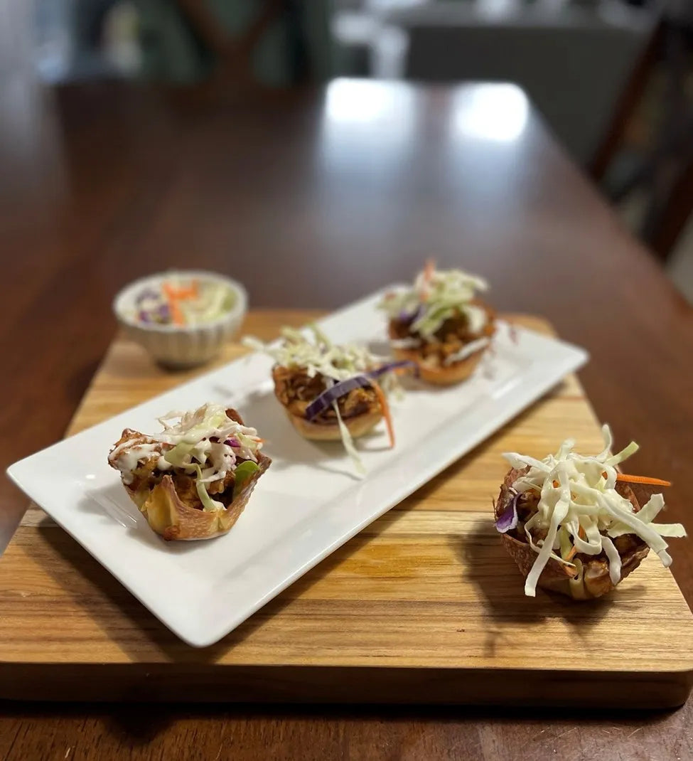 BBQ Chicken Wonton Cups – bariatric-friendly recipe from BariBowl