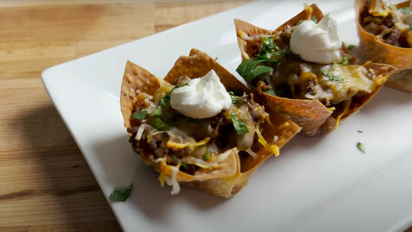 Bariatric Taco Wonton Cups – bariatric-friendly recipe from BariBowl