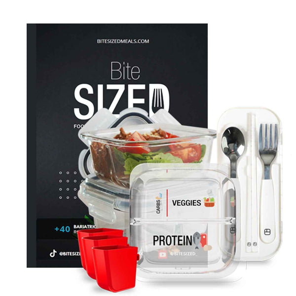 BariBowl Meal Prep Set (3-Pack) + BiteSized Cookbook Starter Bundle