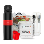 BariBowl + BariBottle Starter Duo – Bariatric Portion-Control Container Set + 20oz Low-Flow Insulated Water Bottle