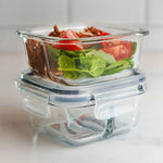 BariBowl portion-control container with food — 50/30/20 bariatric plate method
